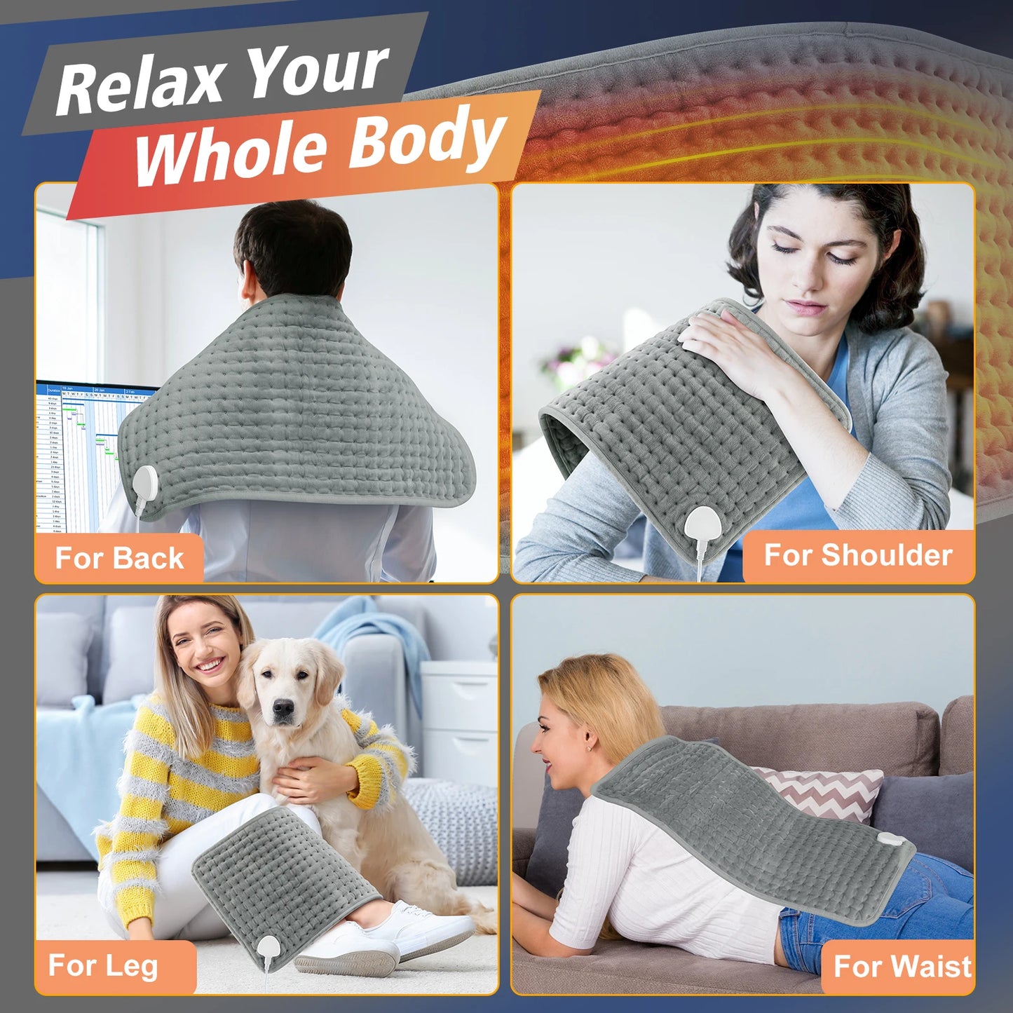58*29CM Electric Heating Blanket Heated Mat Electro Sheet Pad for Bed Sofa Warm Winter Thermal Blankets Warmer Home Use