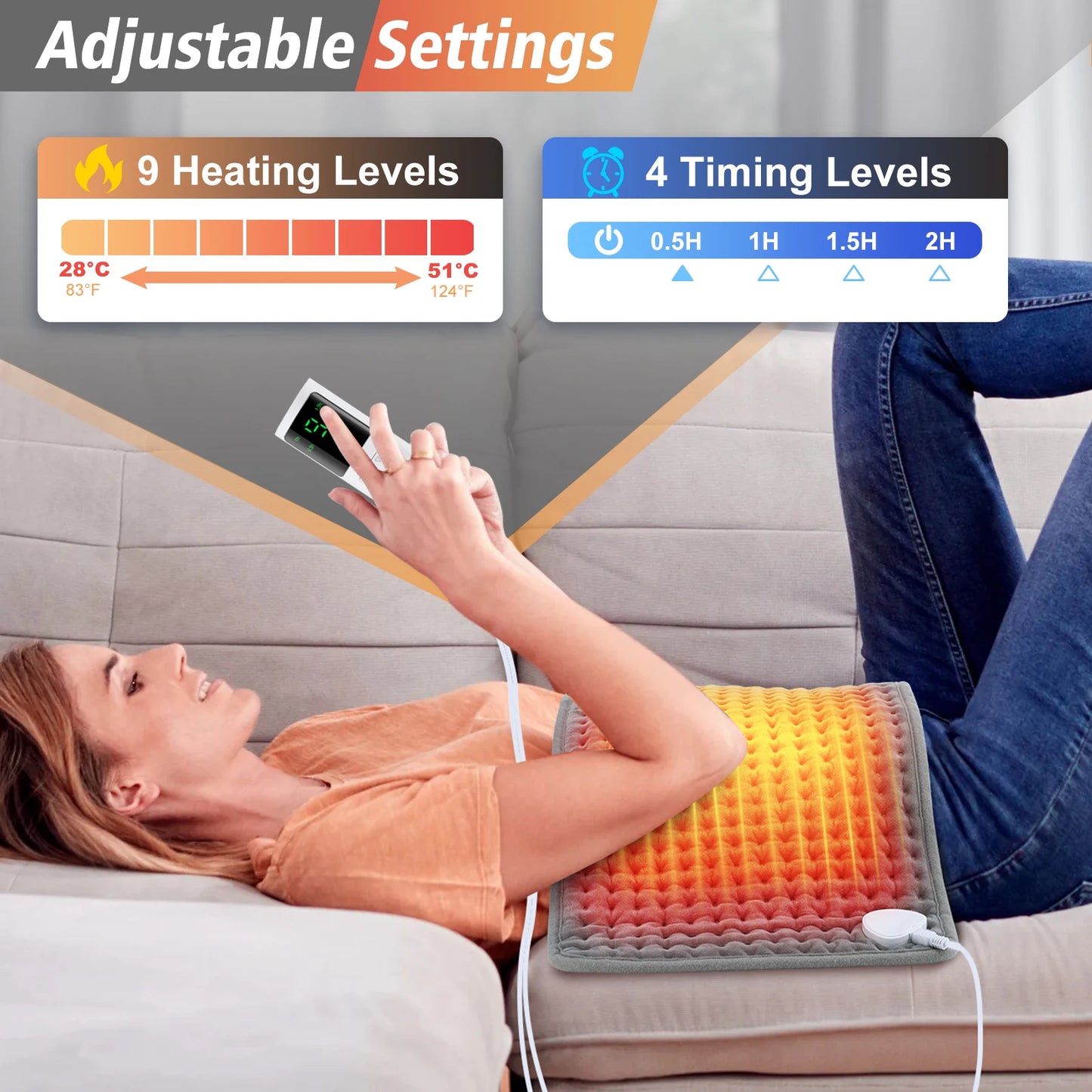 58*29CM Electric Heating Blanket Heated Mat Electro Sheet Pad for Bed Sofa Warm Winter Thermal Blankets Warmer Home Use
